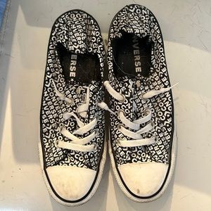 Slop on black & white logo Converse All Stars